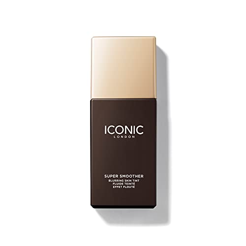 ICONIC London Super Smoother Blurring Skin Tint | Light to Medium Coverage Matte Makeup Foundation | Angereichert mit veganem Collagen und Peach Flower Extract – Neutral Rich von ICONIC LONDON