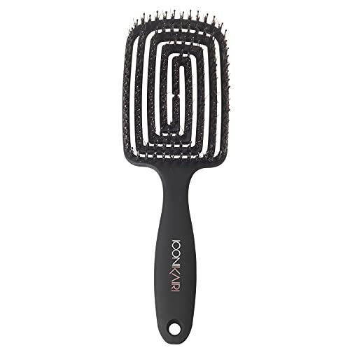 ICONIKAIR Haarbürste Blow-Dry Brush Bristle, Wildschweinborsten Bürste, Haarbürste ohne Ziepen Kinder, Haarbürste Kinder ICONIKAIR Haarbürste Blow-Dry Brush Bristle, Wildschweinborsten Bürste, Haarbürste ohne Ziepen Kinder, Haarbürste Kinder von ICONIKAIR