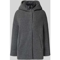 ICONS Cinzia Rocca Jacke mit Kapuze in Graphit, Größe 40 von ICONS Cinzia Rocca