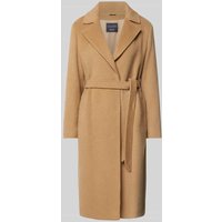ICONS Cinzia Rocca Mantel mit Knopfverschluss in Camel, Größe 42 von ICONS Cinzia Rocca