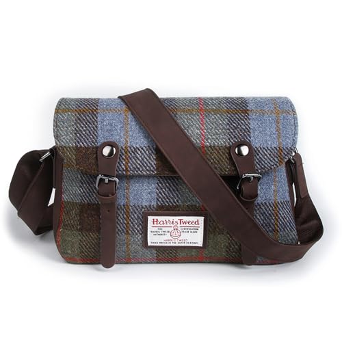 ICObuty Harris Tweed Crossbody Bag Damen Kleine Umhängetasche mit verstellbarem Riemen, Macleod Plus von ICObuty