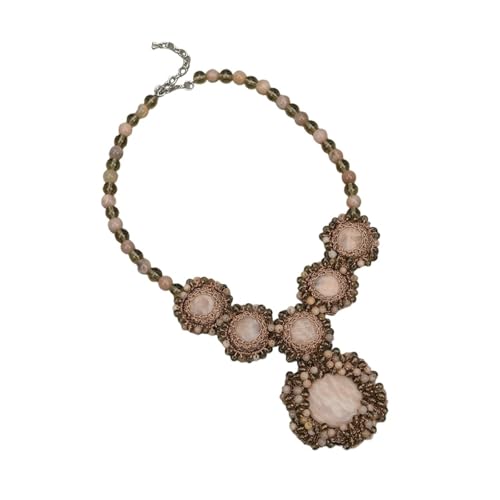 ICXLPMC 17'' Sunstone Smoky Quartz Gems Necklace Pendant For Women ICXLPMC 17'' Sunstone Smoky Quartz Gems Necklace Pendant For Women von ICXLPMC