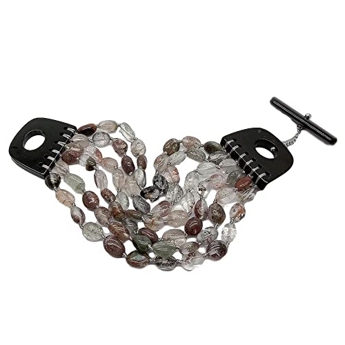 ICXLPMC 6 strands Freeform Green Rutilated Quartz Bracelet 8" clasp for women ICXLPMC 6 strands Freeform Green Rutilated Quartz Bracelet 8" clasp for women von ICXLPMC