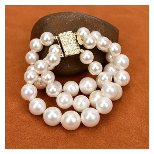 ICXLPMC 8'' 3 Stränge Weiße Muschel Perle Abgestuft Armband Multi Schichten Schmuck Dame Geschenke ICXLPMC 8'' 3 Stränge Weiße Muschel Perle Abgestuft Armband Multi Schichten Schmuck Dame Geschenke von ICXLPMC