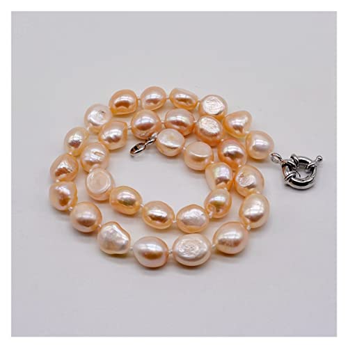 ICXLPMC Mode-Accessoires True Perlenketten Natürliche Süßwasserperlen Barock Stil Büroangestellter Schmuck Damen Halsketten Valentinstagsgeschenke erfüllen (Color : Pink, Size : 6 1/8) von ICXLPMC