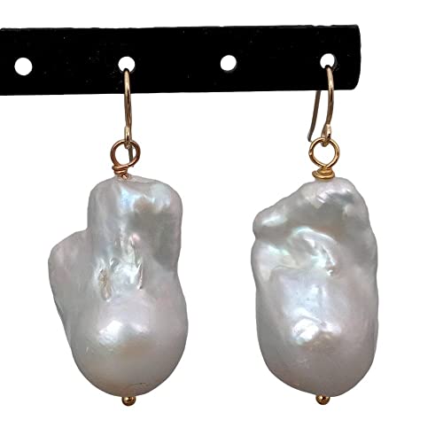 ICXLPMC Nucleated Baroque Pearl Dangle Hook Earrings ICXLPMC Nucleated Baroque Pearl Dangle Hook Earrings von ICXLPMC