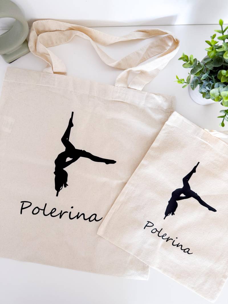 Icy Jute-Beutel Polerina | Pole Dance Jute-Tasche Aus Baumwolle Handgemachte Tote Bag von ICYOFFICAL