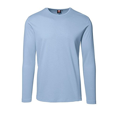 ID Herren Interlock T-Shirt langarm (L, hellblau) von Rex & Holm