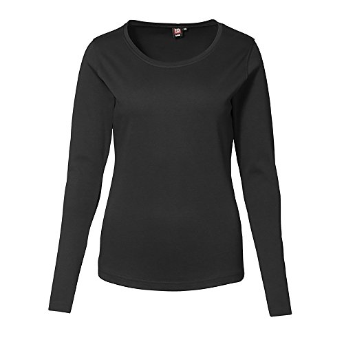ID IdentityInterlock T-Shirt langarm, schwarz, L von ID Identity