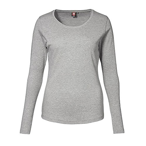 ID IdentityInterlock T-Shirt langarm grau-meliert, XL von ID Identity