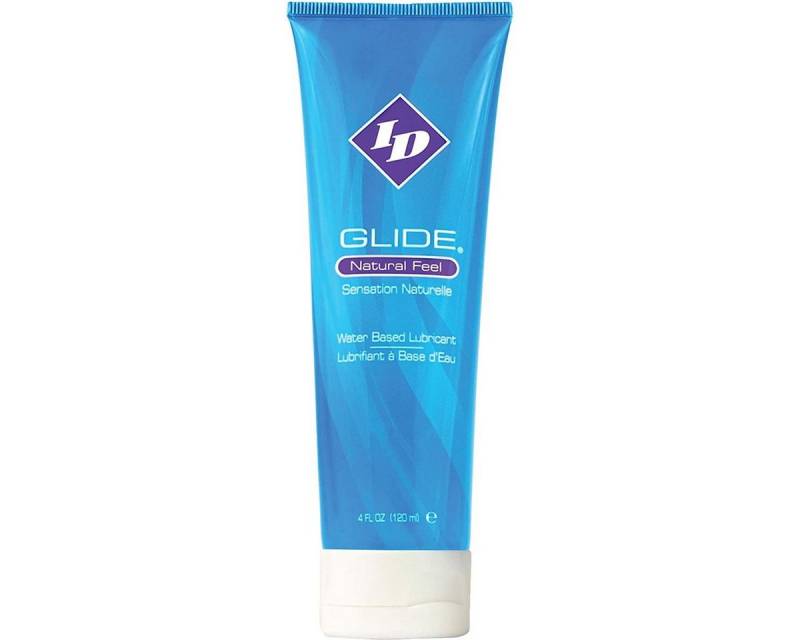ID Lube Gleitgel Glide - Natural Feel, Travel-Tube mit 120ml, 1-tlg., veganes Gleitgel für feuchtes Vergnügen mit und ohne Kondome von ID Lube