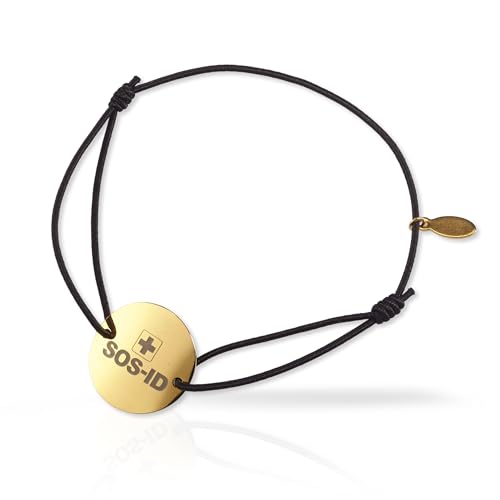 SOS-ID Armband Pulse gold – Notfallarmband mit QR-Code – Medizinischer Notfallpass – Sofort abrufbare Gesundheitsdaten – Eleganter und hochwertiger Schmuck für Ihre Sicherheit SOS-ID Armband Pulse gold – Notfallarmband mit QR-Code – Medizinischer Notfallpass – Sofort abrufbare Gesundheitsdaten – Eleganter und hochwertiger Schmuck für Ihre Sicherheit von ID-No.com