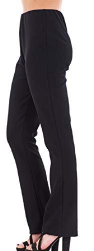 IDEAL ONLINE Damen Boot-Cut Hose Gr. 38 DE Lange 81 cm, Schwarz von IDEAL ONLINE