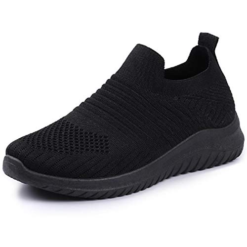 IDEAL ONLINE Damen Laufschuhe Fashion Laufschuhe atmungsaktiv leicht stoßdämpfend Sport Cross Trainer Schuh, Schwarz - Schwarz - Größe: 41 EU von IDEAL ONLINE