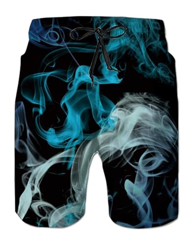 IDGREATIM Herren Badehose 3D Grafik hässliche lustige Strand Surfen Boardshorts Laufen Schwimmen Casual Short L von IDGREATIM