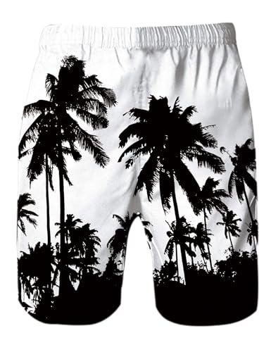 IDGREATIM Herren Badehose 3D Grafik hässliche lustige Strand Surfen Boardshorts Laufen Schwimmen Casual Short L von IDGREATIM