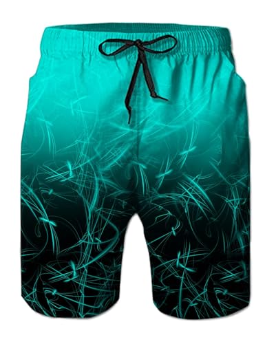 IDGREATIM Herren Bademode 3D Grafik Badehose Hässliche Lustige Herren Strand Shorts Laufende Schwimmen Beiläufige Kurze mit Einstellbare Kordelzug XXL von IDGREATIM