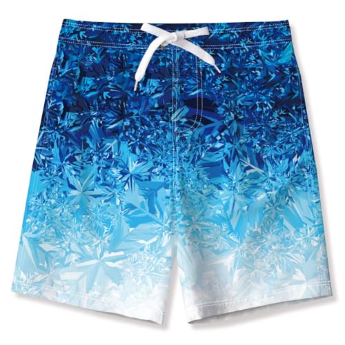 IDGREATIM Jungen Badehose 3D Shark Druckened Schnell trocknende Strandhose Sport Laufen Schwimmen Surf Board Shorts von IDGREATIM