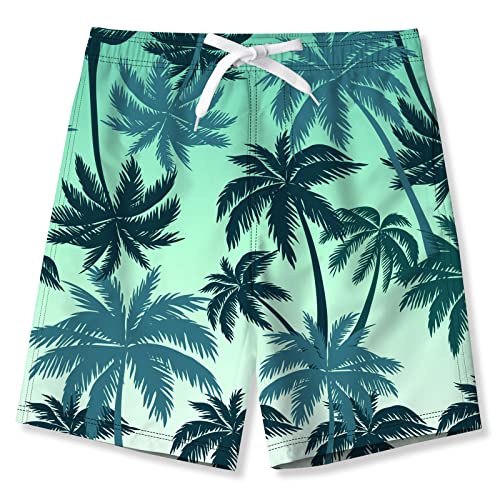 IDGREATIM Jungen Badehose Kinder Druckened Badehose Leichte Casual Board Shorts mit Taschen von IDGREATIM