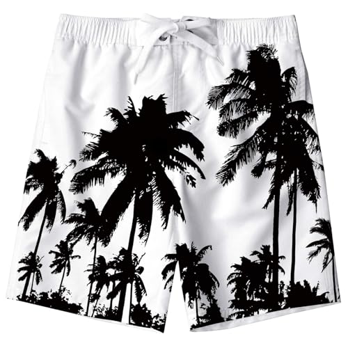 IDGREATIM Kinder Jungen Sommer Urlaub Strand Shorts Hawaiian Badeanzug Shorts Tropical Beach von IDGREATIM