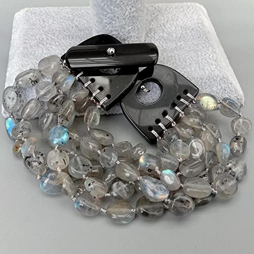 IDGTTLDF 8 Strands Labradorite Freeform Bracelet Semi Prescious Stone Clasp 9" IDGTTLDF 8 Strands Labradorite Freeform Bracelet Semi Prescious Stone Clasp 9" von IDGTTLDF