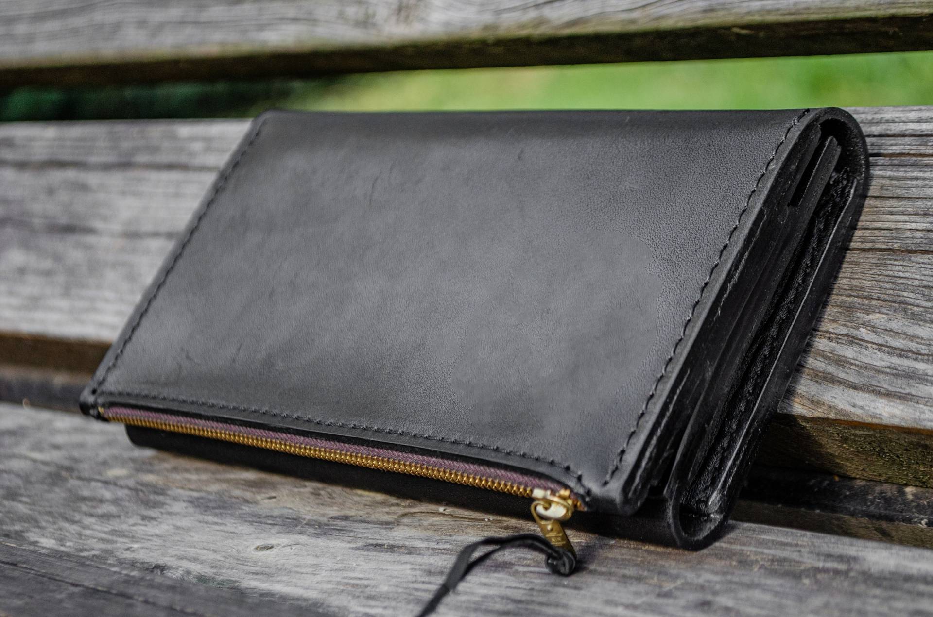 Personalisierte Herren Leder Brieftasche, Geschenk Für Ihn, Schwarze Brieftasche Ihn von IDLeatherUA