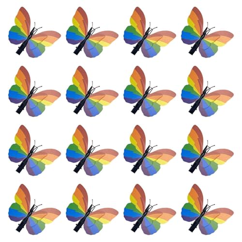 16 Rainbow Butterfly Hairpins, Französische Haarnadel, Modische Und Vielseitige Haarzubehör, Kreative Haarnadeln Für Frauen, Stolze Accessoires. 16 Rainbow Butterfly Hairpins, Französische Haarnadel, Modische Und Vielseitige Haarzubehör, Kreative Haarnadeln Für Frauen, Stolze Accessoires. von IDNVFY