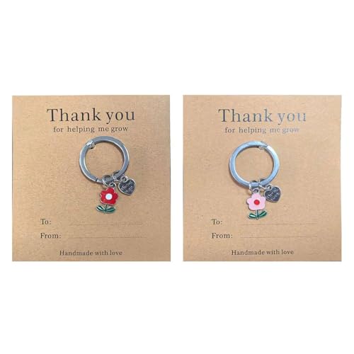 2 Kreative Kleine Blütenschlüsselkette, Einfache Und Kompakte Schlüsselbund, Verpackungs- Und Dekorationsanhänger, Auto -Schlüsselzubehör. von IDNVFY