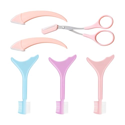 2-Teiliger Augenbrauenschneider, 1-Teilige Augenbrauenschere, 3-Teilige Multifunktions-Make-Up-Werkzeuge, Tragbare Augenbrauenschere Und Eyeliner-Zeichnen Von Hilfswerkzeugen. von IDNVFY