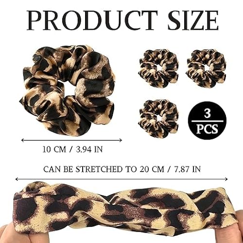 3 Leopardenmuster Haarringe Und 3 Haarklammern, Trendiges Stirnband Für Mädchen, Satin -Elastisches Haarband, Dekorationsclip, Haarspulenwerkzeug. 3 Leopardenmuster Haarringe Und 3 Haarklammern, Trendiges Stirnband Für Mädchen, Satin -Elastisches Haarband, Dekorationsclip, Haarspulenwerkzeug. von IDNVFY