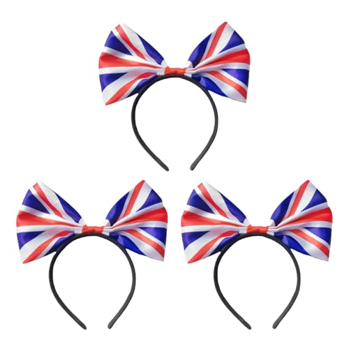 3 Stücke British Flag -Stirnband, Bogenstirnband, Sport -Support -Accessoires, Feierliches Dekoratives Stirnband, Partybekleidungszubehör. 3 Stücke British Flag -Stirnband, Bogenstirnband, Sport -Support -Accessoires, Feierliches Dekoratives Stirnband, Partybekleidungszubehör. von IDNVFY