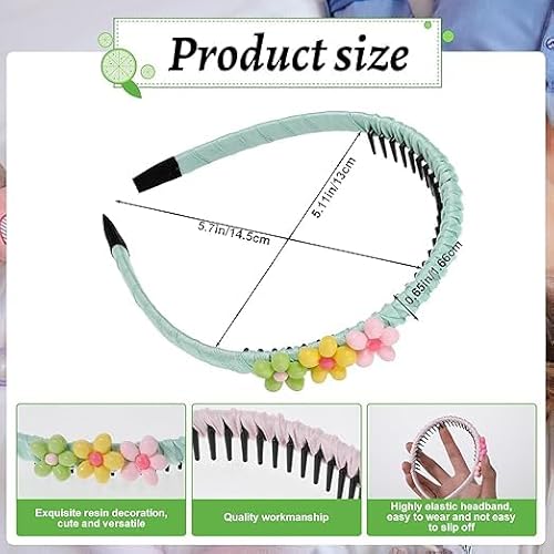 3 Stücke Von Kinderblumen -Stirnbändern Und 6 Stücke Blumenhaarringe, Hair -Accessoires Von Mädchen, Kreative Liebesstirnbänder, Schießen Von Requisiten, Frisurzubehör. von IDNVFY