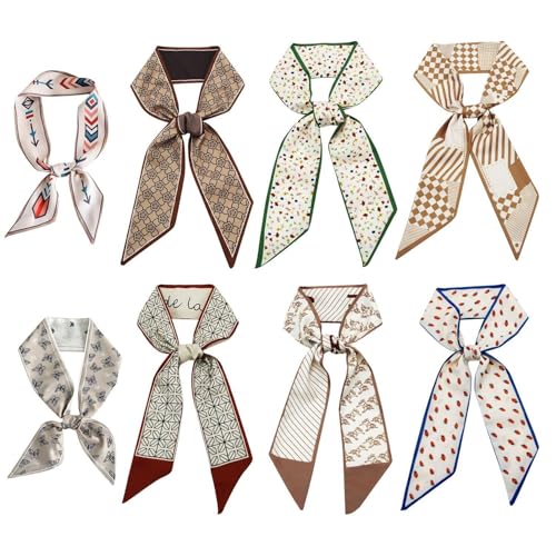 8 Stücke Für Frauenstirnband, Elees Pferdeschwanzstirnband, Haarband, Verpackung Und Seidenschal, Vielseitiger Sommerschal. 8 Stücke Für Frauenstirnband, Elees Pferdeschwanzstirnband, Haarband, Verpackung Und Seidenschal, Vielseitiger Sommerschal. von IDNVFY