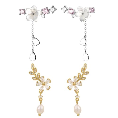 IDNVFY 2 Paar Diamantohrohrringe, Modische Ohrringe, Frauenohrringe, Personalisierte Schmuckschmuck, Kleidungsdekorationen. IDNVFY 2 Paar Diamantohrohrringe, Modische Ohrringe, Frauenohrringe, Personalisierte Schmuckschmuck, Kleidungsdekorationen. von IDNVFY