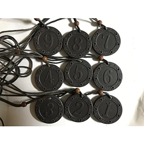 Quantum Anhänger Halskette Charm Zahlenstein,Nummer 7 von IDOBLO