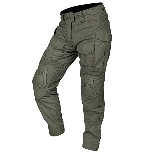 IDOGEAR G3 Kampfhose Herren Taktische Hose mit Knieschützern für Jagdschießen Militär Outdoor Cargohose (as3, Alpha, m, Regular, Regular, Ranger Green) von IDOGEAR