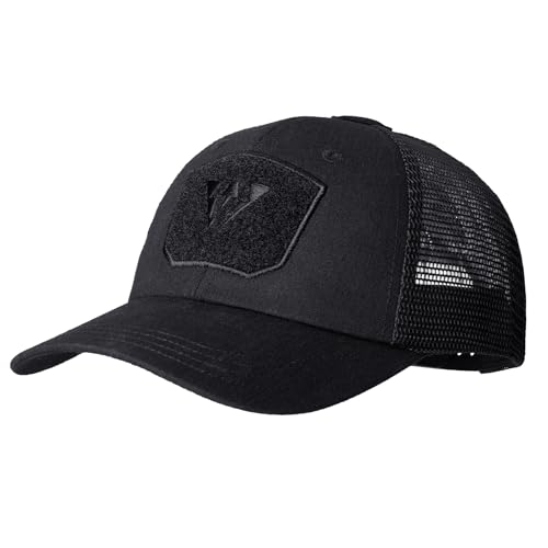 IDOGEAR Taktische Baseballkappe aus atmungsaktivem Mesh Militärkappe für Männer und Frauen Angeln Wandern Freizeit(Black) von IDOGEAR
