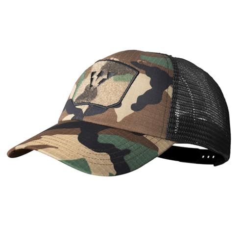 IDOGEAR Taktische Baseballkappe aus atmungsaktivem Mesh Militärkappe für Männer und Frauen Angeln Wandern Freizeit(Woodland) von IDOGEAR