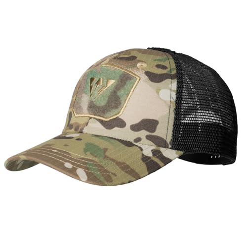 IDOGEAR Taktische Baseballkappe aus atmungsaktivem Mesh Militärkappe für Männer und Frauen Angeln Wandern Freizeit(camo) von IDOGEAR