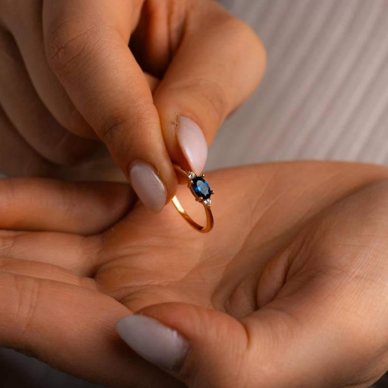 Saphir Diamant Ring, Schmuck, Zarte Edelstein Stapel Ringe Für Frauen, Geschenk Sie, Mama Saphir Diamant Ring, Schmuck, Zarte Edelstein Stapel Ringe Für Frauen, Geschenk Sie, Mama von IDOLAJEWELRY