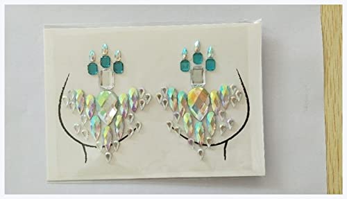 IDOTSEZU Doppel augenlid Aufkleber Aufkleber Temporäre Tattoo Gesicht Brust Juwel Kristall Edelsteine Festival Party Makeup Aufkleber Eyeliner Aufkleber(1) von IDOTSEZU