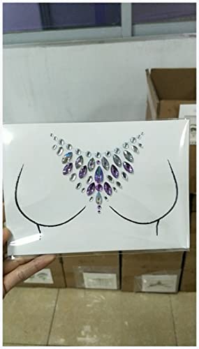 IDOTSEZU Doppel augenlid Aufkleber Aufkleber Temporäre Tattoo Gesicht Brust Juwel Kristall Edelsteine Festival Party Makeup Aufkleber Eyeliner Aufkleber(6) von IDOTSEZU