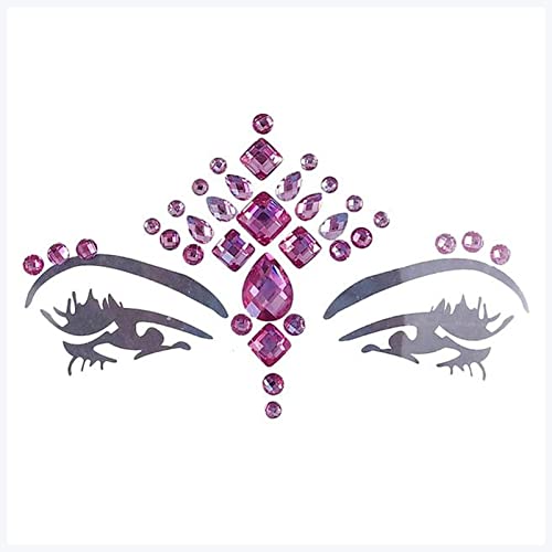 IDOTSEZU Doppel augenlid Aufkleber Festliche Tanzparty Temporäre Gesichtsaufkleber 3D Crystal Sticker Gesichts- und Augenjuwelen Stirnstufe Decor Temporäre Tätowierung Aufkleber Eyeliner Aufkleber(5) von IDOTSEZU