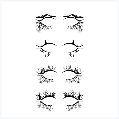 IDOTSEZU Doppel augenlid Aufkleber Temporäre Augen-Tattoo-Aufkleber DIY. Wasserdichter Eyeliner Makeup Werkzeug Aufkleber Gesicht Halloween Lidschatten Eyeliner Aufkleber von IDOTSEZU