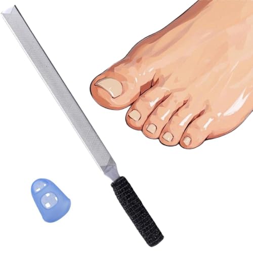 IDOU Zehennagelfeilen für dicke Nägel, Edelstahl, 4 Seiten, 17,8 cm Länge, Nagelfeilen für Männer, Senioren und Hunde IDOU Zehennagelfeilen für dicke Nägel, Edelstahl, 4 Seiten, 17,8 cm Länge, Nagelfeilen für Männer, Senioren und Hunde von IDOU