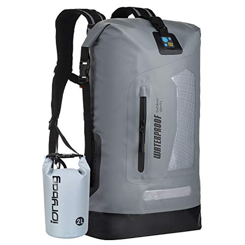 IDRYBAG Wasserdichter Rucksack Dry Bag 20L/30L/40L, schwimmender trockener Rucksack wasserdicht für Männer, Trockensack, wasserdichte Tasche für Rucksackreisen, Kajak von IDRYBAG