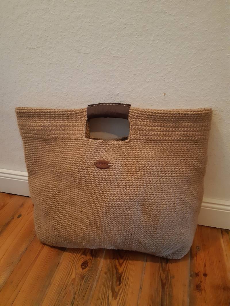 Große Handtasche Shopper Gehäkelte Beach Strandtasche Jute Tasche Geschenk Idee von IDTsoma