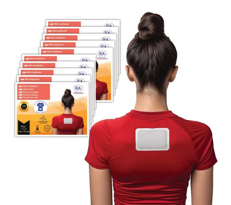 IEA Medical Wärmepflaster Wärmepflaster Tiefenwärme, Wärmepflaster Rücken, selbstklebend (Komplettset, 10 St., Set), Wärmepads Rücken, bei Muskel- und Gelenkschmerzen, Pain Relief Patch von IEA Medical