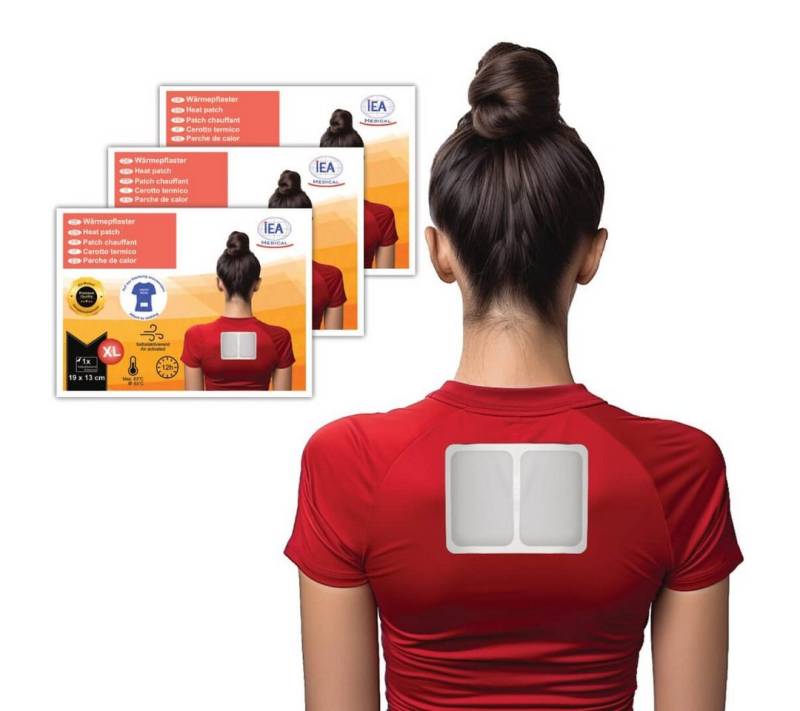 IEA Medical Wärmepflaster Wärmepflaster Tiefenwärme, Wärmepflaster Rücken, selbstklebend (Komplettset, 3 St., Set), Wärmepads Rücken, bei Muskel- und Gelenkschmerzen, Pain Relief Patch von IEA Medical