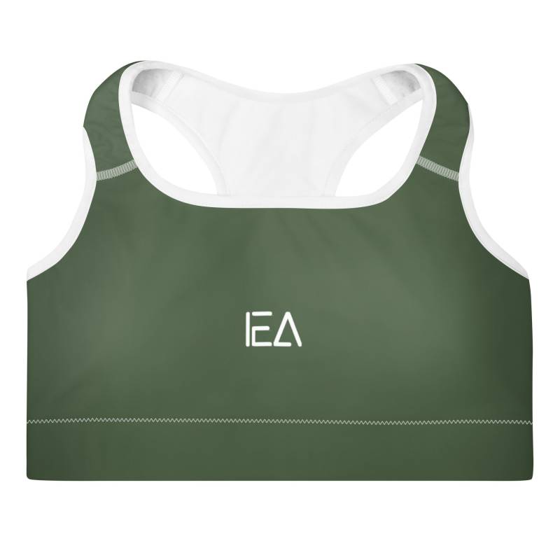 Damen Sport-Bh Workout Gym Fitness Yoga Laufen Athletisch Feuchtigkeitstransport Unterstützend Grün Active Wear Ironedge von IEAthletics